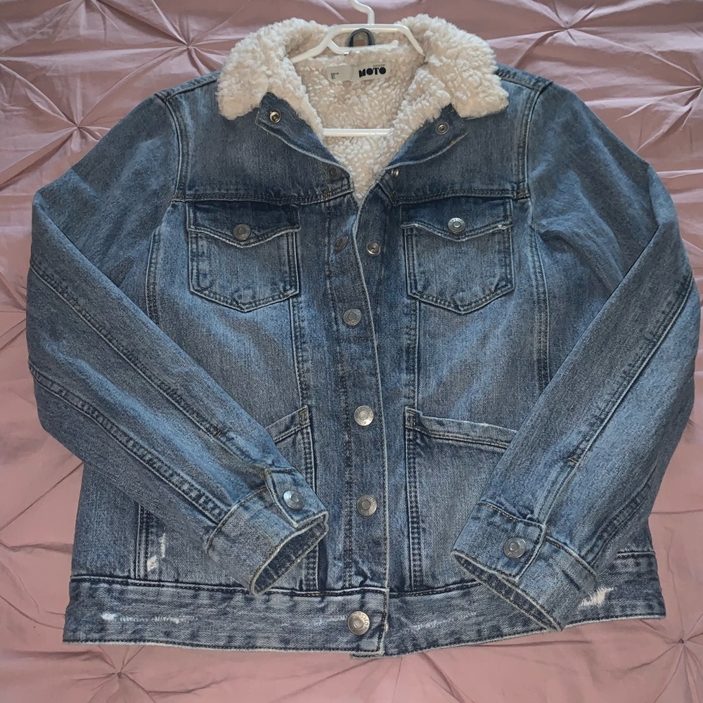 Jean wool Sherpa jacket